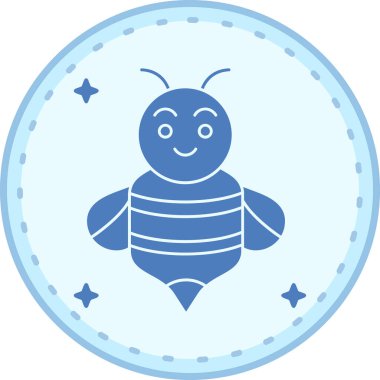 Arı simgesi, vektör illüstrasyonu