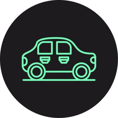 Vektör taksi simgesi illüstrasyonu