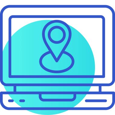 Bilgisayar. Web simgesi basit illüstrasyon