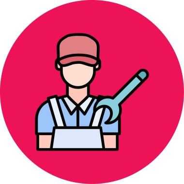 Bir beyzbol ikonunun vektör illüstrasyonu