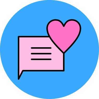 Mesaj var. Web simgesi vektör illüstrasyonu