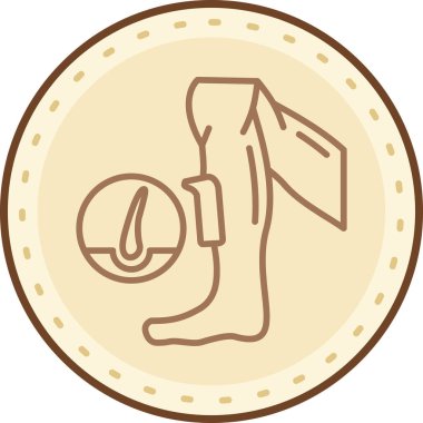 Tek bir izole simgenin vektör illüstrasyonu