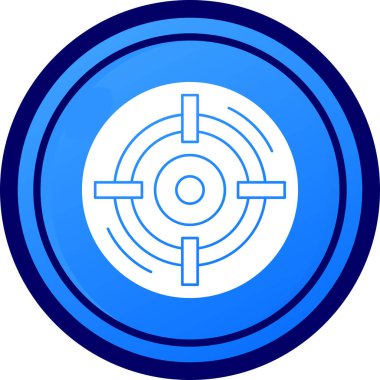 hedef simge, vektör illüstrasyonu basit tasarım