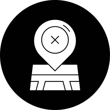 konum simgesi, vektör çizimi