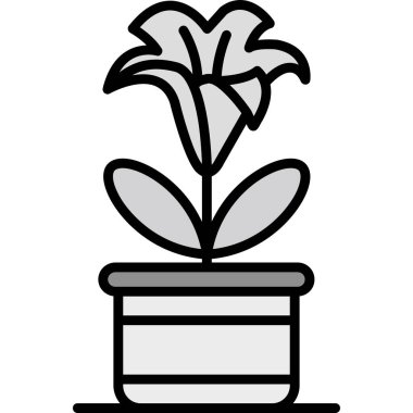 bitki simgesi vektör illüstrasyonu