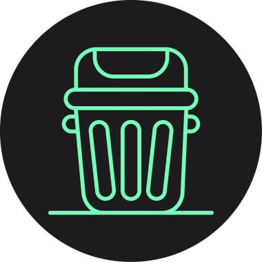 Çöp kutusu simgesi, basit biçim