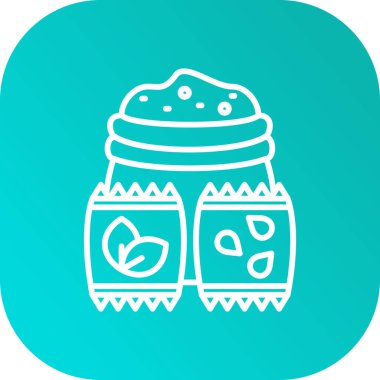 Renk çemberinde yiyecek ve içecek ikonu