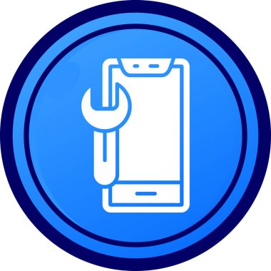 Akıllı telefon simgesinin vektör illüstrasyonu