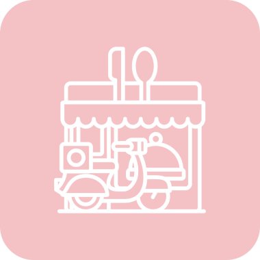 Gıda simgesinin vektör illüstrasyonu