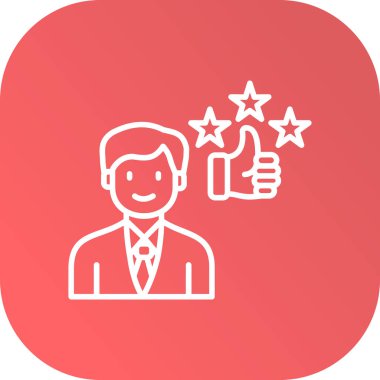 Moda biçimi izole edilmiş arkaplanda geribildirim simgesi