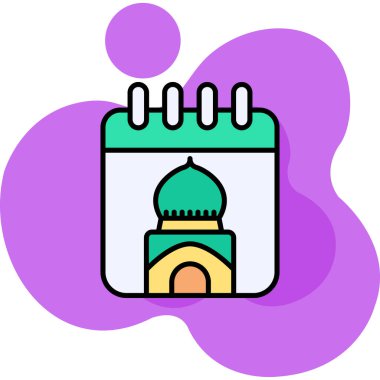 Cami. Web simgesi basit illüstrasyon