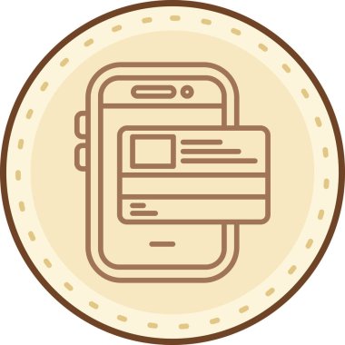 cep telefonu ikonu vektör illüstrasyonu