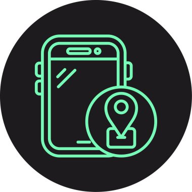 harita pin simgesi, vektör illüstrasyonu