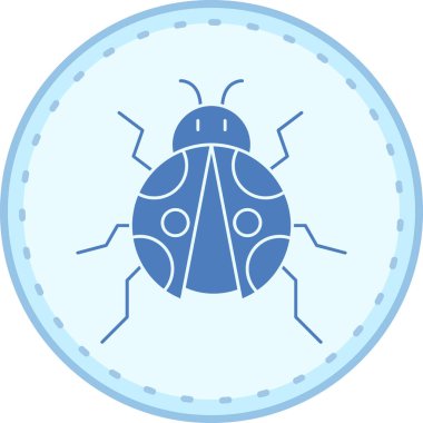 Böcek. Web simgesi basit illüstrasyon