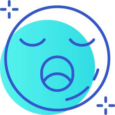 Dosya ana hatları biçiminde emoji duygu simgesi