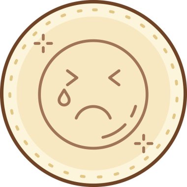 Üzücü. Web simgesi basit tasarım