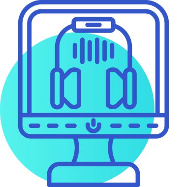 Robot simgesinin vektör illüstrasyonu