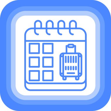 Takvim simgesi, vektör illüstrasyonu basit tasarım