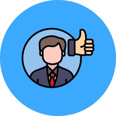 Müşteri geribildirim vektör çizimi, basit tasarım