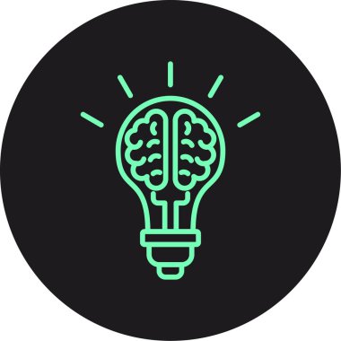 modaya uygun tasarım arka planında beyin ampulü simgesi