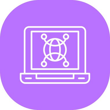 vektör dizüstü simgesi illüstrasyonu