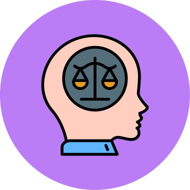 İnsan kafası ikonu. vektör illüstrasyonu