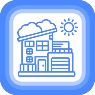 Bir evin vektör illüstrasyonu