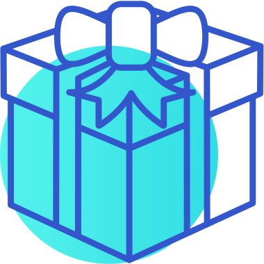 Hediye. Web simgesi basit illüstrasyon