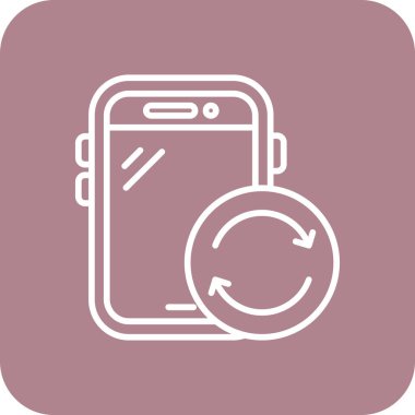 Vektör Mobil simge illüstrasyonu