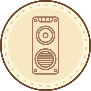 Çizgi film simgesinin vektör çizimi