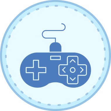 Bir oyun çubuğu simge vektör çizim