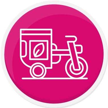 Mobilet. Web simgesi basit illüstrasyon