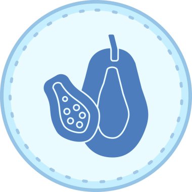 Modern yiyecek simgesinin vektör çizimi