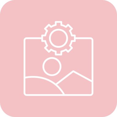 Vektör ayarı Simge illüstrasyonu