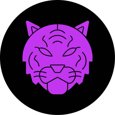 vektör kedi başı simgesi