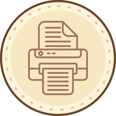 Bir belge simgesinin vektör illüstrasyonu