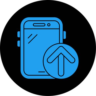 akıllı telefon simgesi vektör illüstrasyonu