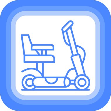 Sandalye simgesinin vektör illüstrasyonu