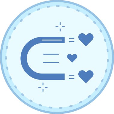 Aşk. Web simgesi basit illüstrasyon