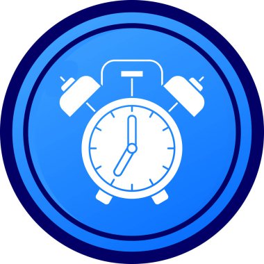 Herhangi bir tasarım için beyaz arka plan üzerinde izole kronometre simgesi mavi vektör