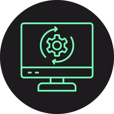 Simge vektör illüstrasyonu ayarlanıyor