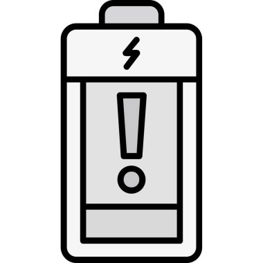 pil simgesi, vektör illüstrasyonu