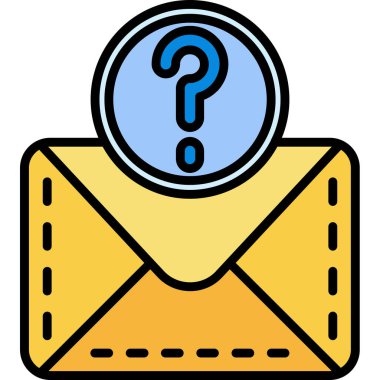 Mektup. Web simgesi basit illüstrasyon