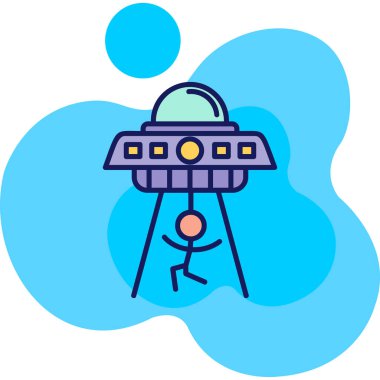 uzay roketi UFO simgesi - taslak biçimi