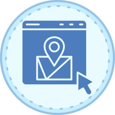 Bir dizüstü bilgisayar simgesinin vektör illüstrasyonu