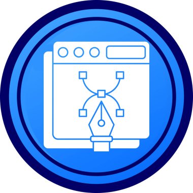 Çamaşır makinesi simgesinin vektör illüstrasyonu