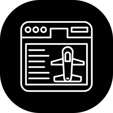 seyahat simgesi vektör çizimi