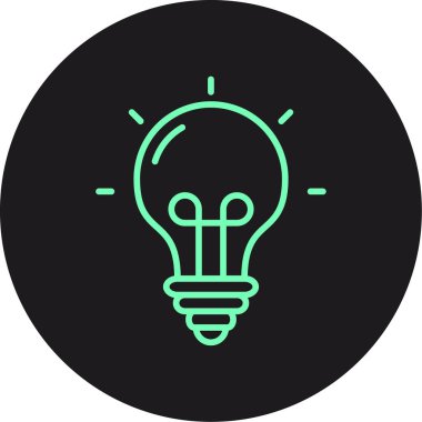 ampul simgesi vektör illüstrasyonu