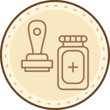 Şişe. Web simgesi basit illüstrasyon