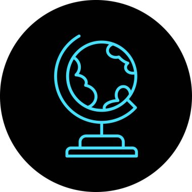 Vektör Küre Simgesi İllüstrasyonu